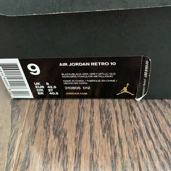 Air Jordan Retro 10 Size 9 - NYC Box Included - Picture 13 of 15
